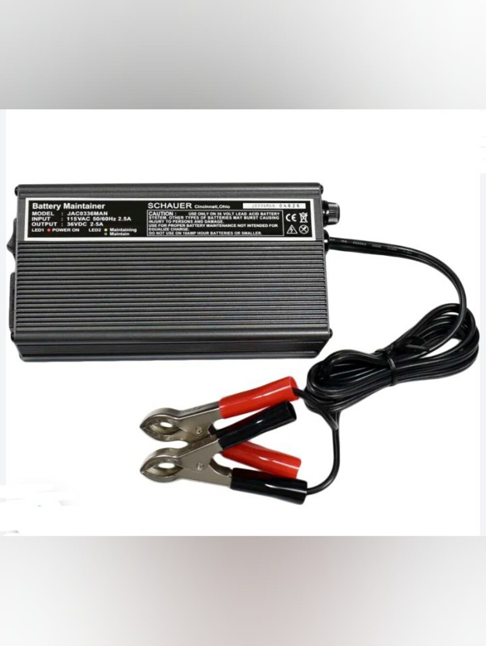 Schauer JAC0336MAN (0891-103): 36v 2.5 Amp Golf Cart Maintainer New Open *Read*